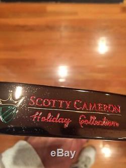 2002 Scotty Cameron Holiday Newport 2 Limited 35 inch Putter W Candy Cane Hdcvr