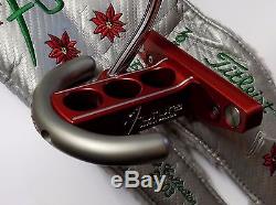 2003 Limited Edition Scotty Cameron Holiday Futura Mallet Putter + Head Cover