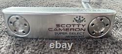 2024 Scotty Cameron Super Select Newport 34 Putter With Sugar Skull Golf Headcove