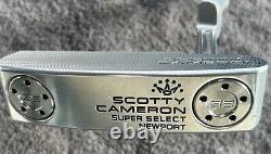 2024 Scotty Cameron Super Select Newport 34 Putter With Sugar Skull Golf Headcove