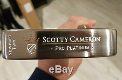 Brand New Titleist Scotty Cameron Pro Platinum Newport 2 34 Golf Putter