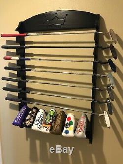 Custom Putter Rack Designed To Display Scotty Cameron Putter Covers & Headcovers