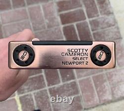 Left Handed LH Scotty Cameron Studio Select Newport 2 Putter Copper Plate Finish