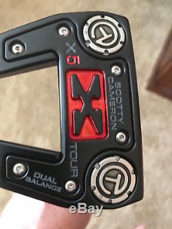 MINT BLACK Scotty Cameron X5 CIRCLE T TOUR Issue CT Mallet Putter 34 inches
