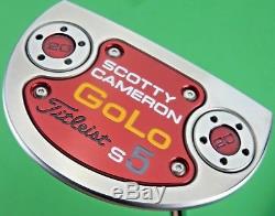 MINT! Titleist Scotty Cameron Select Silver Mist GoLo S5 Center Shaft Putter 33