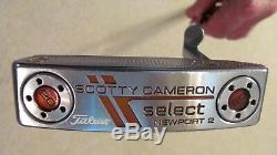 Mint Custom Scotty Cameron Select Newport 2 King Smile Putter Rh 32.5