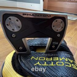 Mint! Scotty Cameron Phantom 5S RH Putter Steel Shaft Studio Design Grip + Cover