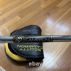 Mint! Scotty Cameron Phantom 5S RH Putter Steel Shaft Studio Design Grip + Cover