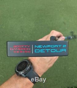Modified Scotty Cameron Detour Newport 2 35 putter withCNC milled copper insert