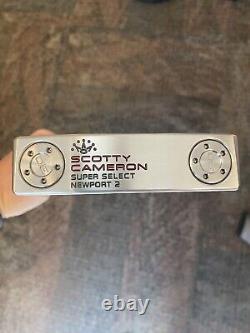 NEW 2023 Scotty Cameron Newport 2 LH Putter 35 With Original Grip & Head Cover