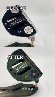 (NEW) Scotty Cameron 2026 Phantom 3.2 Black & Green Cerakote Refinished Putter
