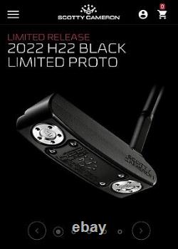NEW Scotty Cameron Holiday H22 Black Limited Proto Putter (1/1500)