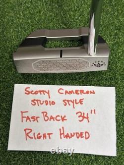 New 2025 Scotty Cameron Studio Style Fastback 34 Right Handed