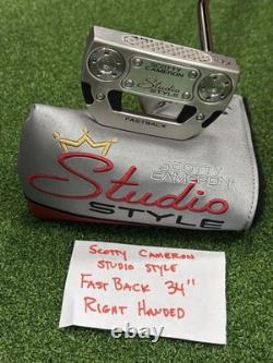 New 2025 Scotty Cameron Studio Style Fastback 34 Right Handed
