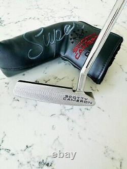 New RH 2023 Scotty Cameron Super Select Newport 2.5 Plus 35 Putter + headcover