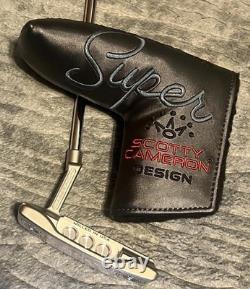 New Scotty Cameron Super Select Newport Plus Putter 35 Milled Cover Included