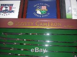 Rare ScOtTy CaMeRoN Seven Putter Set Wall Display for Augusta Masters Fan