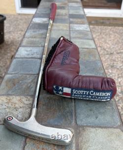 Rare Scotty Cameron Titleist Bullseye Blade Flange 34 Tour Golf Putter & Cover