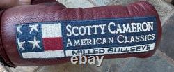 Rare Scotty Cameron Titleist Bullseye Blade Flange 34 Tour Golf Putter & Cover