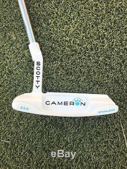 Refinished Scotty Cameron Studio Stainless Newport Beach 33.25 putter withhdcvr