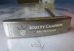 SCOTTY CAMERON Newport Mid Slant PRO PLATINUM r/h PUTTER no reserve