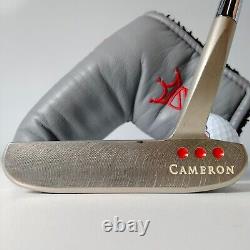 SCOTTY CAMERON PRO PLATINUM DEL MAR THREE 33.5 Putter RH With Headcover