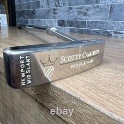 SCOTTY CAMERON PRO PLATINUM NEWPORT MID SLANT 35in Putter RH No H/C F/S