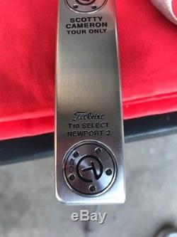 SCOTTY CAMERON T10 SELECT NEWPORT 2 TOUR CIRCLE T PUTTER 34.5 Button Back