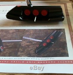 SCOTTY CAMERON TOUR BLACK NEWPORT 2.6 STUDIO SELECT CIRCLE T With WELDED NECK