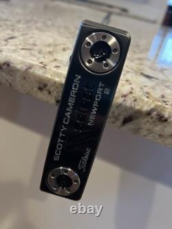 Scotty Cameron 2013 Black Newport 2 Custom Shop 34 Putter & Go Getter Headcover