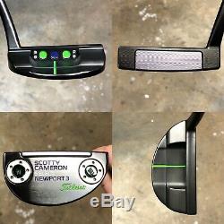 Scotty Cameron 2016 Select Newport 3 Putter RH Black Diamond Finish RHH