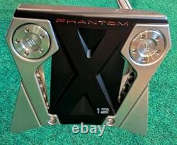 Scotty Cameron 2022 MOTO Phantom X12 34.5 Black/Red Great Cond With Damaged HC