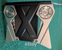Scotty Cameron 2022 MOTO Phantom X12 34.5 Black/Red Great Cond With Damaged HC