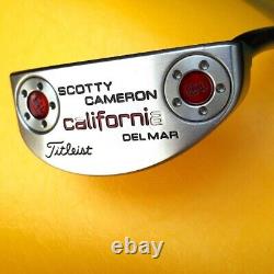 Scotty Cameron California DEL MAR Putter 34 inch with Head Cover Right Handed