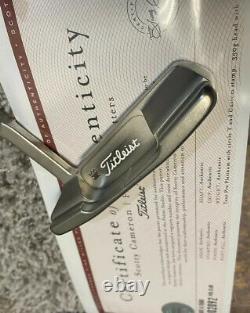 Scotty Cameron Circle T Tour Only Pro Platinum Newport II 350g Head w Red Dot