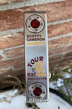 Scotty Cameron Concept 2 Circle T Tour Rat Prototype Topline Putter -NEW