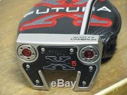 Scotty Cameron Futura X5 35 Putter withHC Superstroke BRAND NEW WithSHOP WEAR