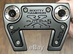 Scotty Cameron Futura X5 Welded Flow Neck Putter MINT Xtreme Dark Finish