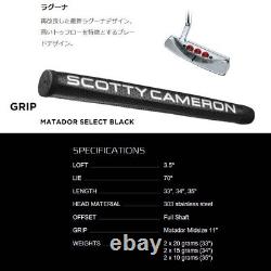 Scotty Cameron Golf 2018 Select Laguna Putter 34inch US Model RH Matador Mid 11