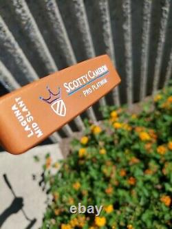Scotty Cameron Laguna Mid Slant Pro Platinum Putter 35.5 Orange Crush SC Slim