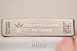 Scotty Cameron Newport Pro Platium Mil-Spec 34 Loft 4 WT 340G Lie FSU RH