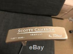 Scotty Cameron Newport Te I3 LH Pro Platinum Left Handed Putter with COA