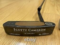 Scotty Cameron Newport Teryllium Long Neck Putter original TeI3 34 RH with cover