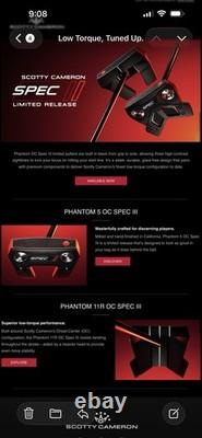 Scotty Cameron Phantom 11R OC Spec 3. Limited Release. 35