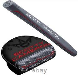 Scotty Cameron Phantom 5 Mallet Putter Golf Club Silver/Black/Red 35 w Cover