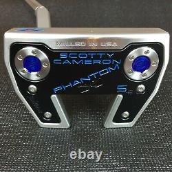 Scotty Cameron Phantom X 5.5 Putter 34/350g Custom Shop Blue Paint LEFTY! LH