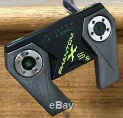 Scotty Cameron Phantom X 5.5 Putter Xtreme Charcoal Finish 4 Leaf Clover