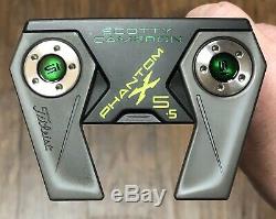 Scotty Cameron Phantom X 5.5 Putter Xtreme Charcoal Finish 4 Leaf Clover