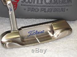 Scotty Cameron Pro Platinum Newport Mil-spec 33 Putter Withcover
