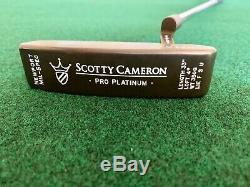 Scotty Cameron Pro Platinum Newport Mil-Spec Putter 34.5 350g Oil Can